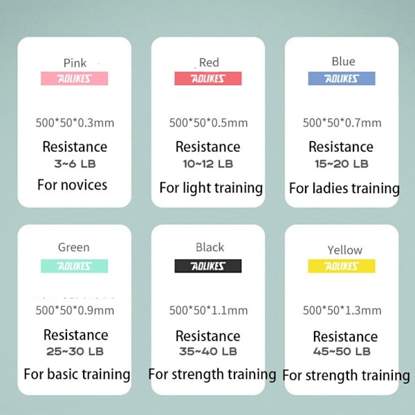 Resistance Bands Elastic Bands Fitness Elastic - stock 6pcs