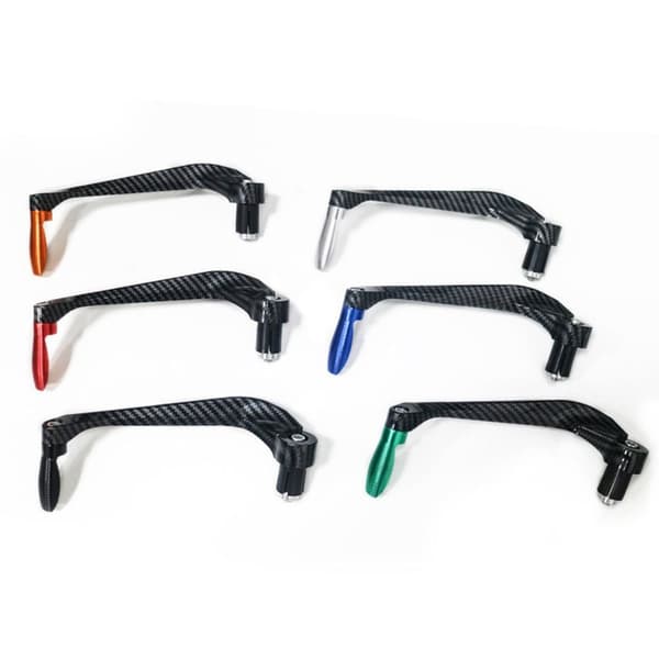 Motorcykelstyreskydd Bromskopplingsspakar Skydd SILVER - stock silver