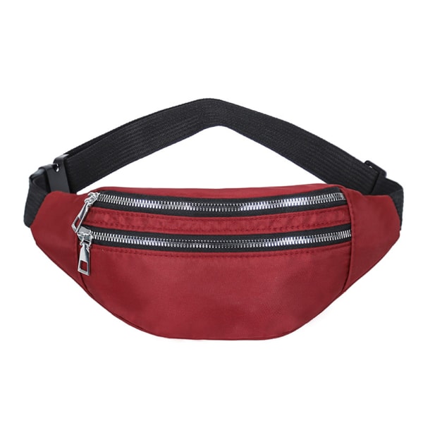 Kvinnor Män Midjeväska Fanny Pack Resepengar Bältesväska - spot sales red