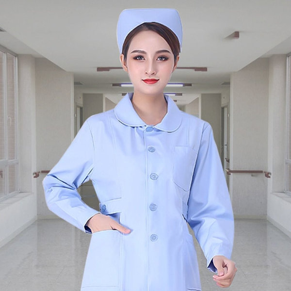 Sjuksköterskehatt Cap LJUSBLÅ - on stock Light blue