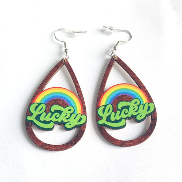 Naisten koruja St. Patricks Day Drop Earrings Dangle Earrings - spot-myynti B