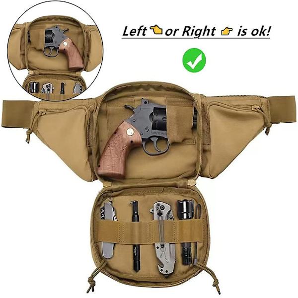 Kannettava Fanny Pack Tactical Zipper Military Tactical Waist Bag - varastossa camel