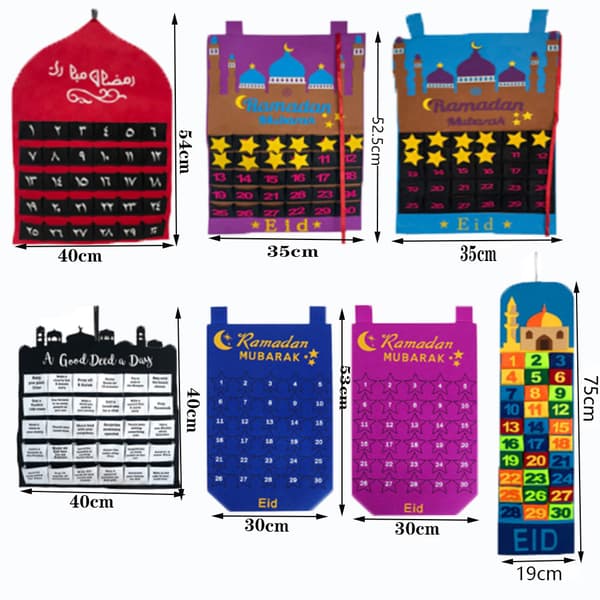 Ramadan Mubarak Advent Calendar Countdown Kalenteri STYLE 7 - varastossa