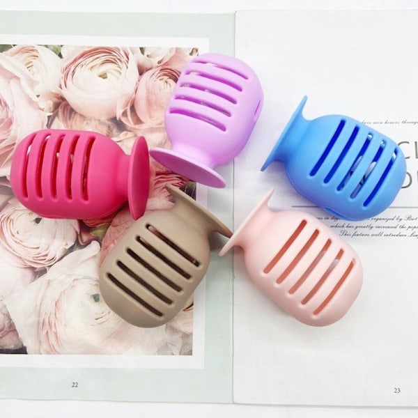 Skönhet Ägg Förvaringslåda Puder Puff Hållare - on stock Purple