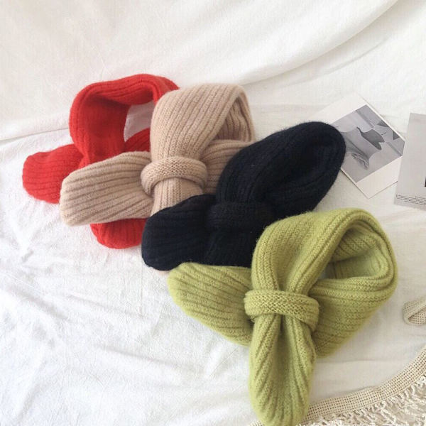 Stickade halsdukar med halsduk BEIGE - high quality
