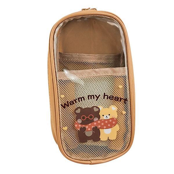Tre-lagers Bear Pencil Bag Pencil Paper Box D - on stock D