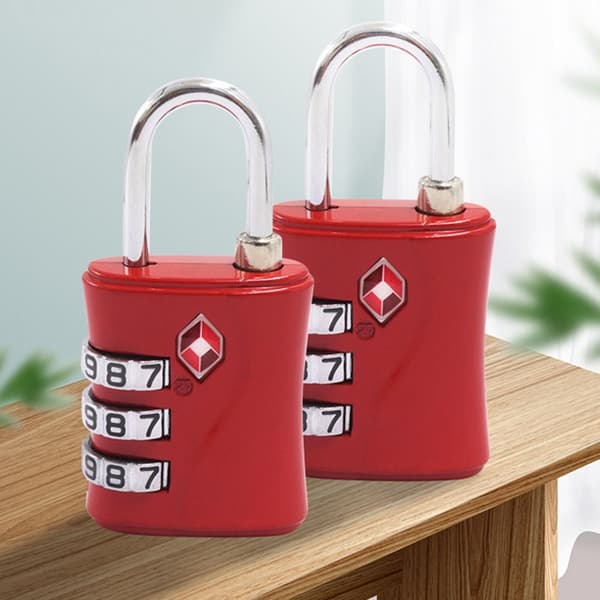 TSA Customs Code Lock Bagage Lösenordslås BLÅT - stock Blue