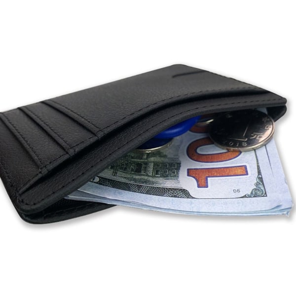 Läderplånbok RFID-blockerande LILA - spot sales purple