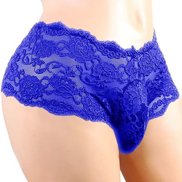 än Spetstrosa G-String Trosor Bikini Underkläder - stock blue M