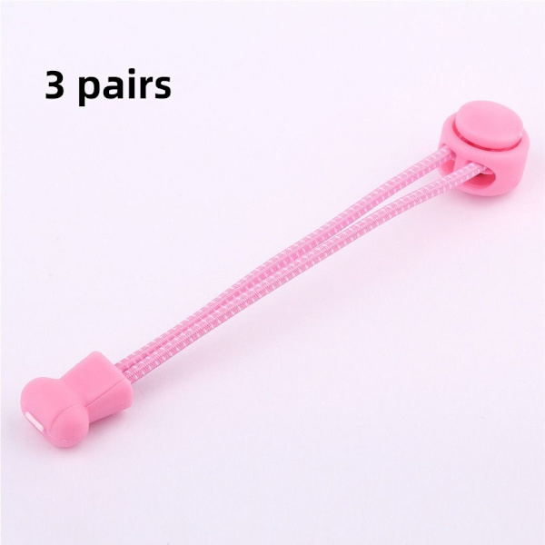 3 Pairs of Sneaker Shoelaces PINK - varastossa pink