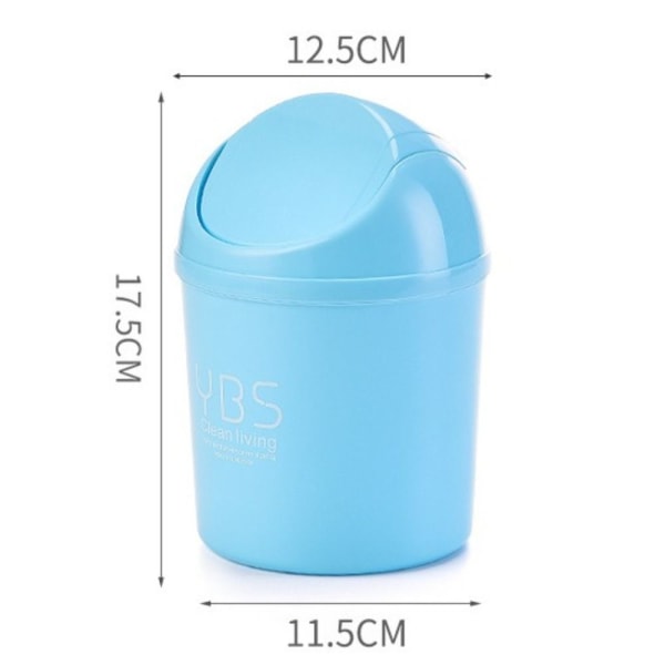 Mini Rolling Cover Desktop soptunna vit - stock white