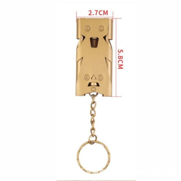 Double Pipe Whistle High Decibel MULTICOLOR - stock multicolor