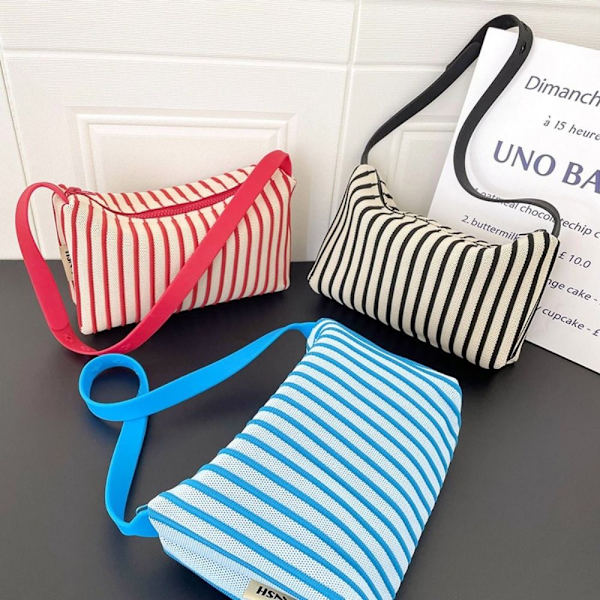 Kudottu laukku Crossbody laukku PUNAINEN - varastossa red