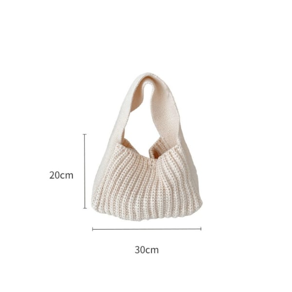 Stickad handväska Knot handledsväska APRIKOS - stock apricot