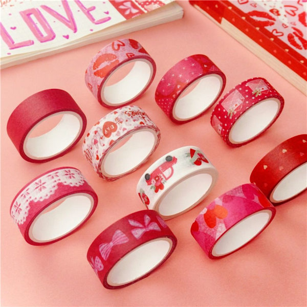 10 kpl / setti Washi Tape Tarrapaperi JÄLKILÄYTTÖ - spot-myynti