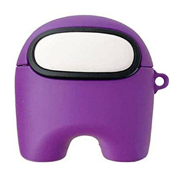 Among us ​​hör AirPods trådlöst silikonfodral lila - on stock Purple airpods pro