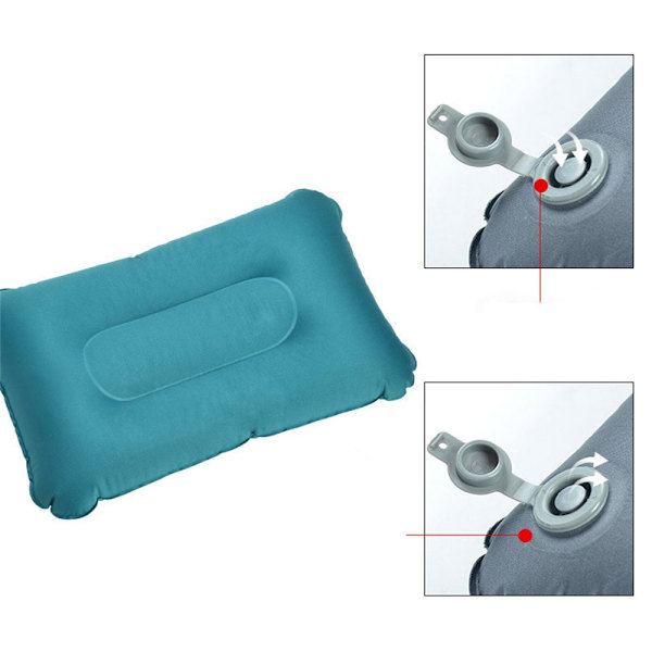 Utomhus bärbar ultralätt uppblåsningskudde GRÅ - high quality grey