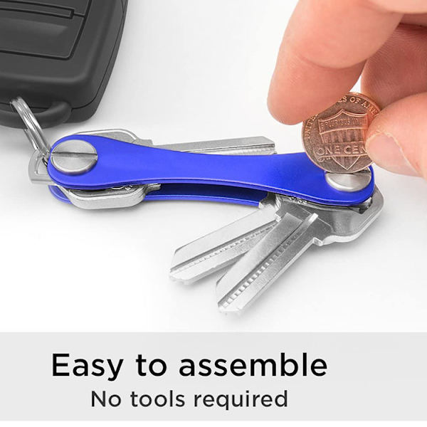 Compact Key Organizer (2-12 nycklar) (svart) - stock
