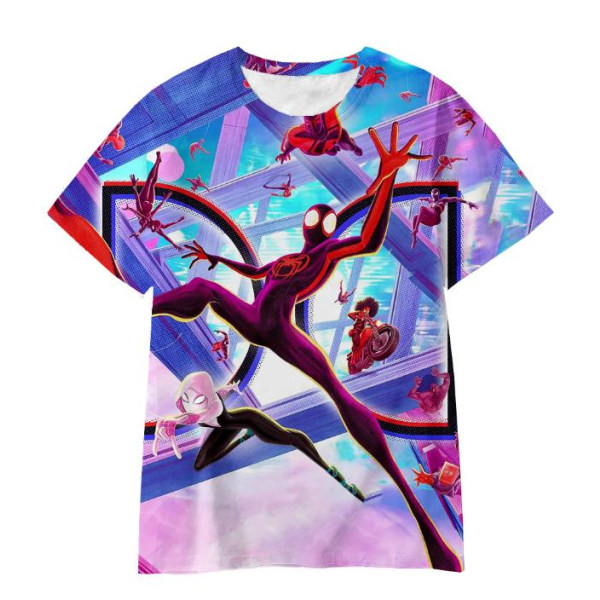 Spider Man lyhythihainen löysä t-paita Top Marvel unisex t-paita - varastossa A 150cm