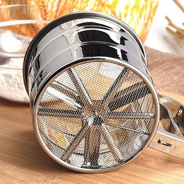 Mesh Mjöl Sil Cup Pulver Sil SILVER - spot försäljning silver