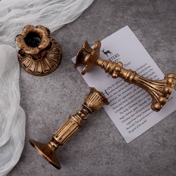 Retro Ljusstake Resin Franskt Ljusstakeställ - on stock S