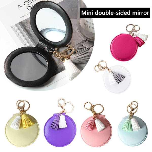 2-Face Mirror Makeup Mirror RED - varastossa red