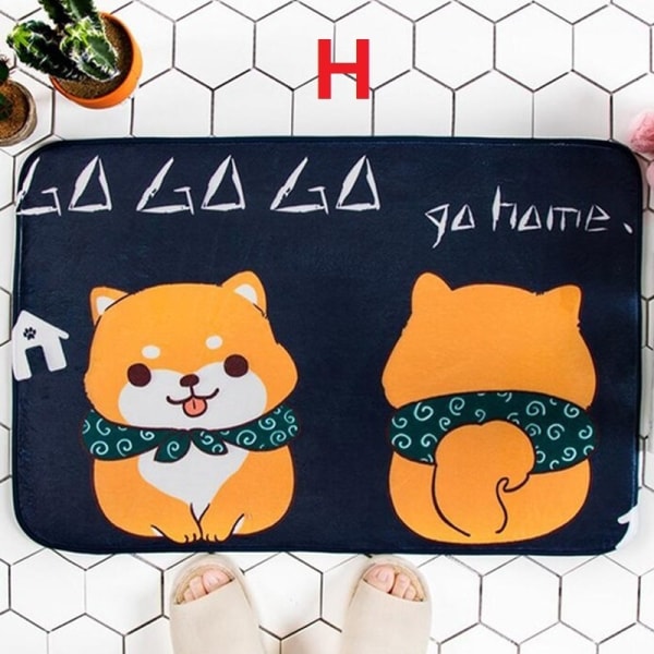 Söt tecknad djurhund Golvmattor Gateway - on stock A