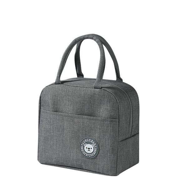 Ny bärbar Thermal Värmeisolerad Lunchbox kylväska - on stock black