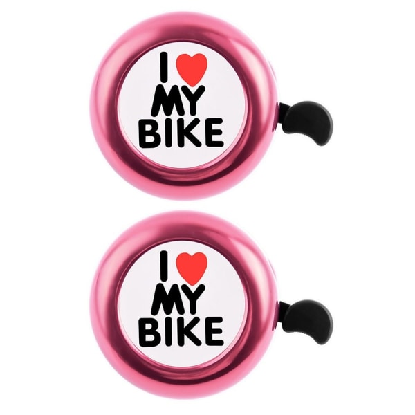 2st Cykelklocka Cykelhorn Bells ROSA - high quality Pink