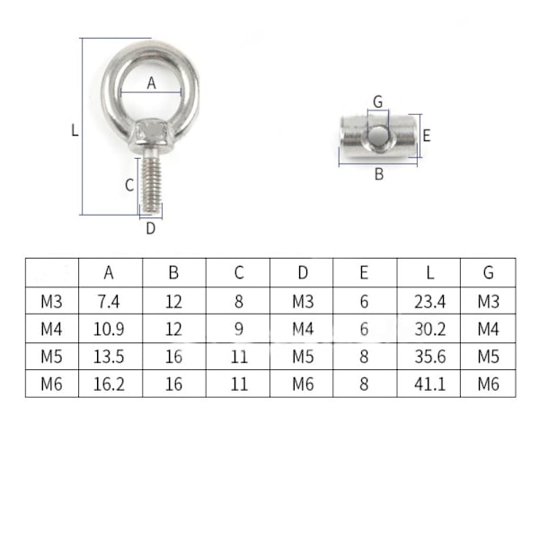 4 kpl Nostosilmukka Mutteri Markiisin kisko Stopper - spot ale M6