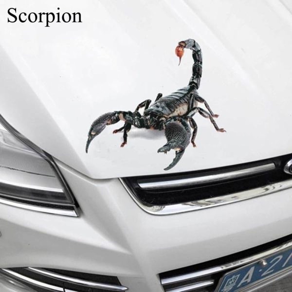 3D Bildekal Autodekor Spider Crawling SCORPION - high quality Scorpion
