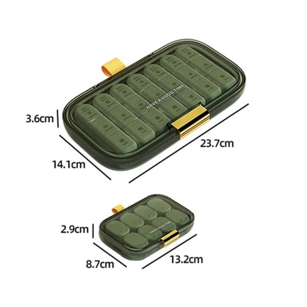 Pill Box Pill Case WHITE - high quality White S