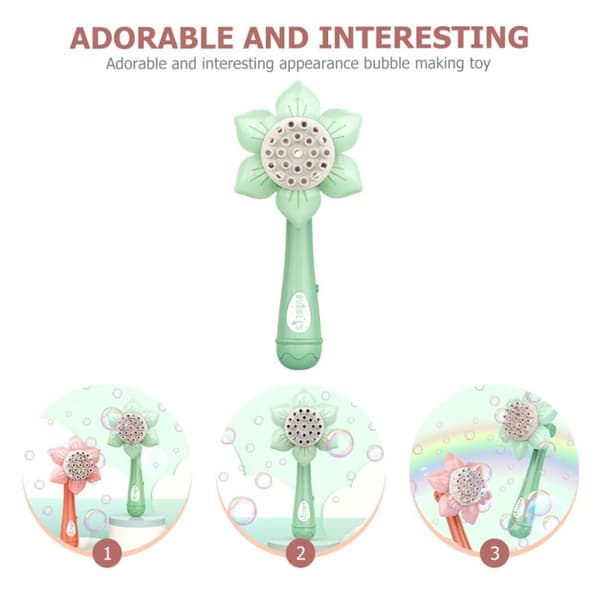 Sunflower Bubble Machine Baby Bubble Gun PINK - varastossa pink