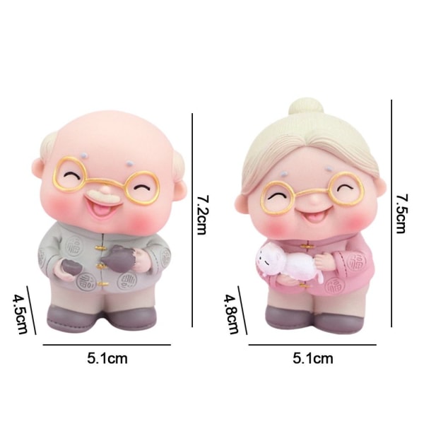 Longlife farfar mormor tårt topper A - on stock A