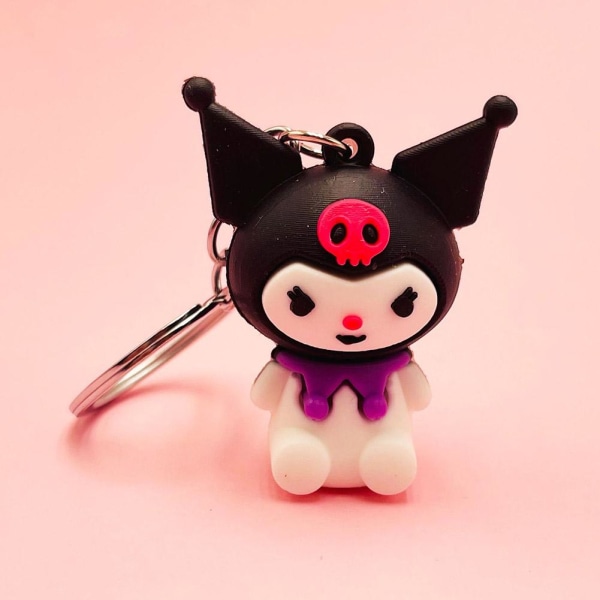 Sarjakuva Sanrio Soft Rubber Doll Keychain Riippuva avaimenperä - varastossa KT Cat one size