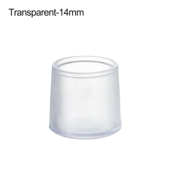 10st/ set Stol Ben Caps Möbelfötter TRANSPARENT 14MM - spot försäljning Transparent 14mm
