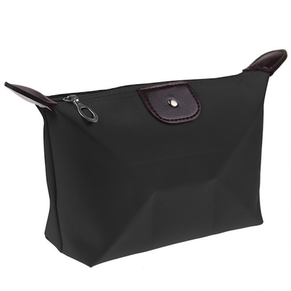 1 meikkipussi vetoketjulla. Case - spot-myynti Svart 18.5x13x7cm