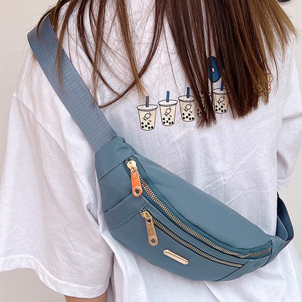 Bum Bag Midja Fanny Pack Festival Holiday Travel Bältesväska - high quality blue