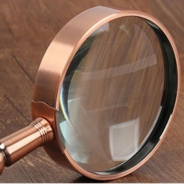 20X All Metal Magnifying Glass Suurennuslasi COPPER - spot-myynti copper