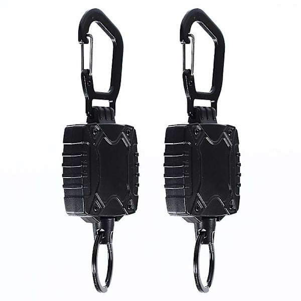 2st Creative Outdoor Mountaineering Nyckelring Teleskopspänne Lättdragbart spänne Arbetsspänne Spänne Lanyard Anti-lost Clip - spot försäljning