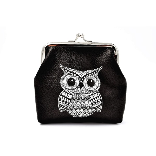 Pu Leather Owl Pattern -lompakko - varastossa