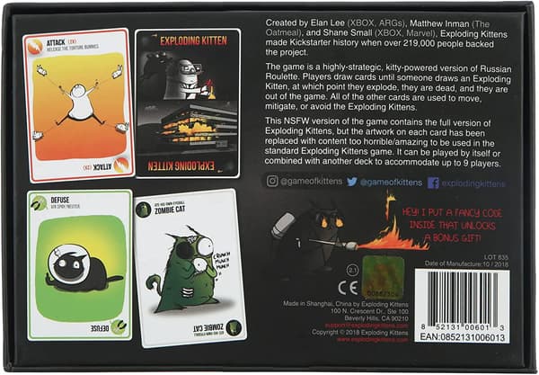 NSFW by Exploding Kittens - A Russian Roulette Card Game - on stock Exploding Kittens NSFW
