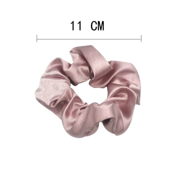 Satin Silk Hair Tie Elastiska Scrunchies GRÅ - spot sales grey