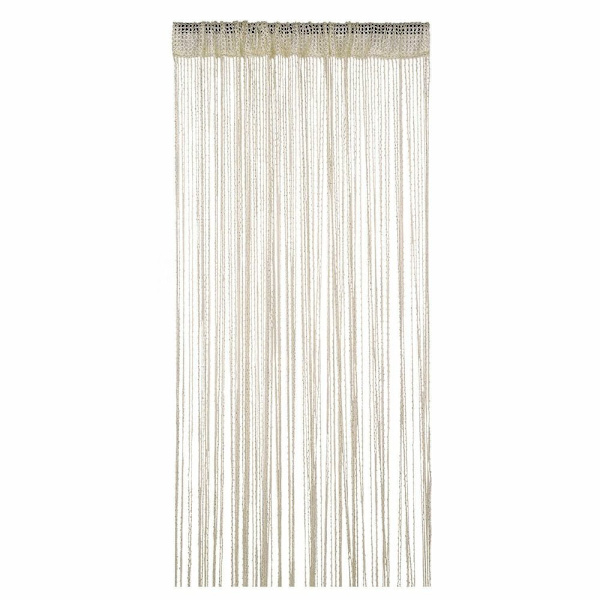 Glitter Stringgardin Hängande pärlgardiner SVART - stock black