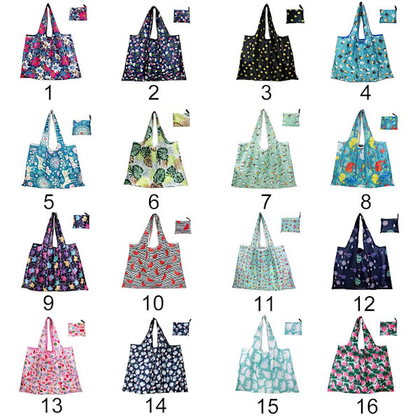 Taitettavat ostoskassit Groceries Tote - varastossa 4