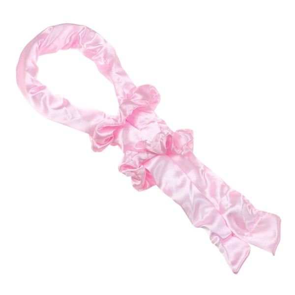 Heatless Curl Ribbon -pääpanta Lazy Curler PINK - varastossa Pink