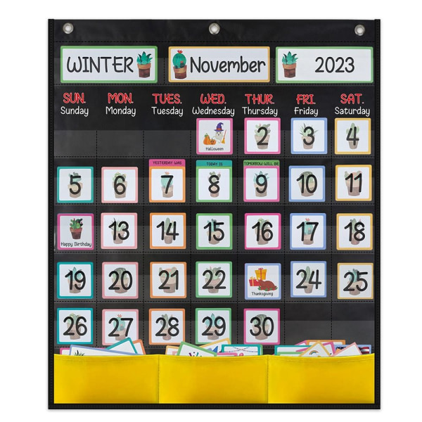 Classroom Calendar Set Calendar Pocket Chart - on stock 2