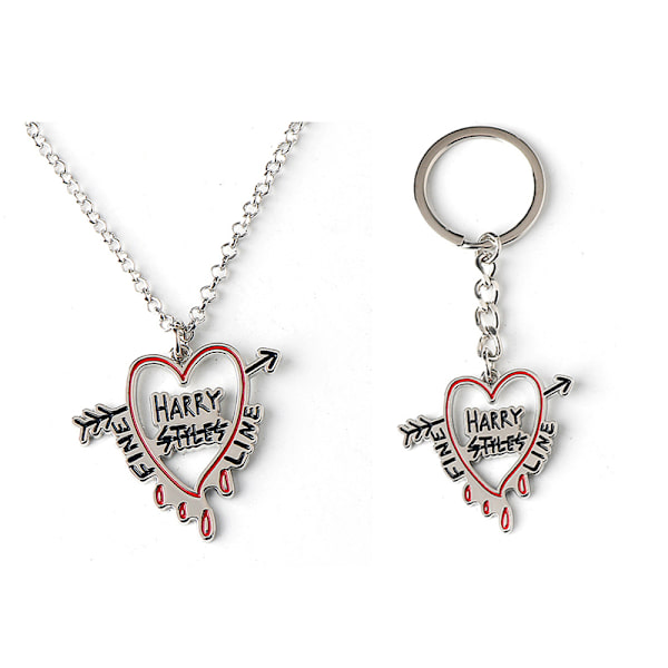 Sydämen muotoinen avaimenperä Muoti Harry-Styles Love On Tour Heart - spot-myynti A1