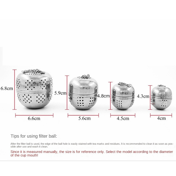3kpl Teesuodatin Maustelaatikko Ball S3ST 3ST S - spot-myynti S3Pcs