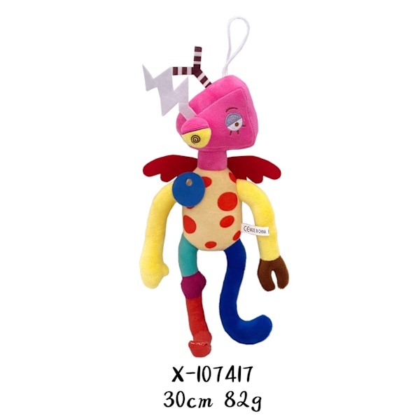 Magiska Digitala Cirkusen Animation Clown Kanin Plyschdocka Barnpresent Gul Clown Yellow Clown